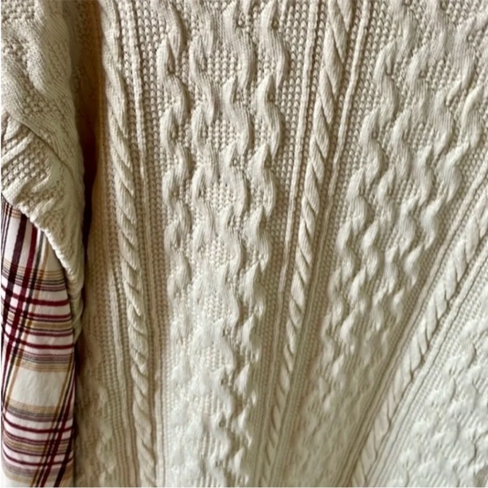 Maurices Beige Cable Knit Sweater Vest size XL - Picture 5 of 6